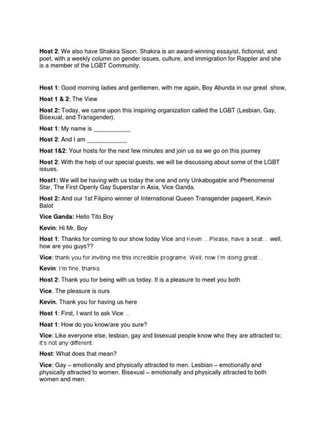 Script for Chat Show 的图像结果