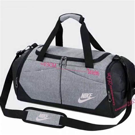 Nike Mens and Women Duffel Bag - Grey 17" | Shopee Philippines