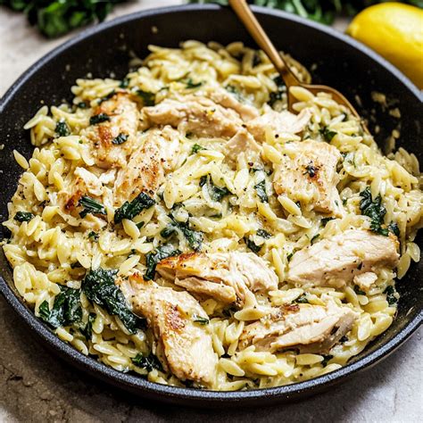 Amazing Lemon Chicken Orzo Pasta for Delicious Flavor