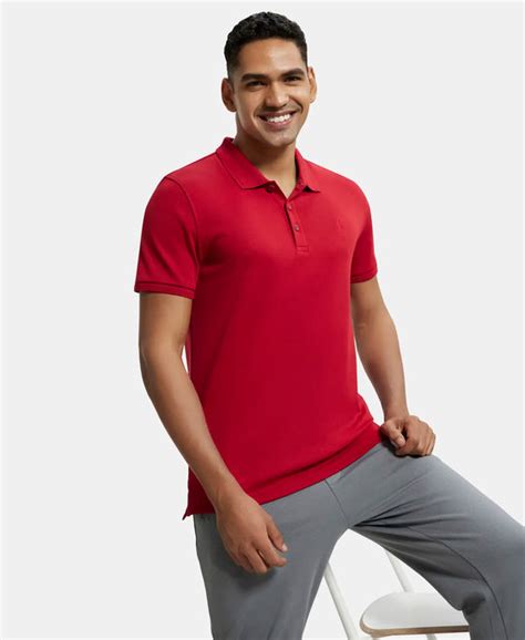 Buy Super Combed Cotton Rich Solid Half Sleeve Polo T-Shirt - Shanghai ...