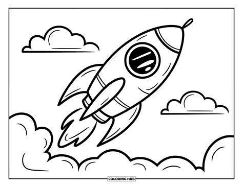 65+ Rocket Coloring Pages for Kids & Adults (Free Printable PDFs)