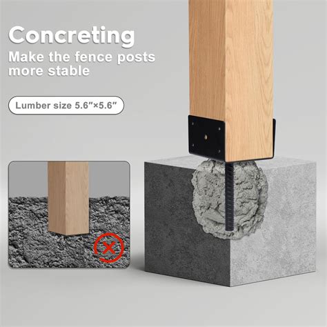 Concrete Anchors For 6x6 Post Sleeve APVB66 Adjustable Post Base W/