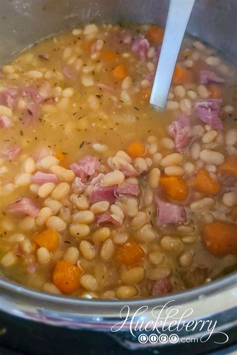 Instant Pot Ham and Navy Bean Soup | Recipe | Ham and bean soup ...