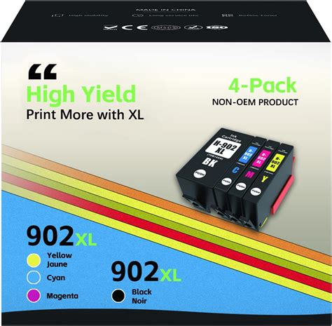 Amazon.com: surfree 902XL Ink Cartridges Combo Pack Compatible for HP ...