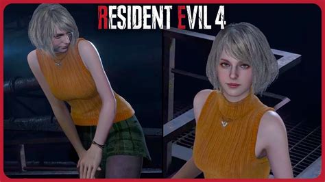 Ashley gets MAD if you try to look under her skirt - Resident Evil 4 ...