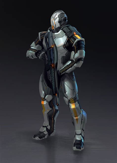 Sci-fi suit male by Jianli Wu on ArtStation. | Armor concept ...
