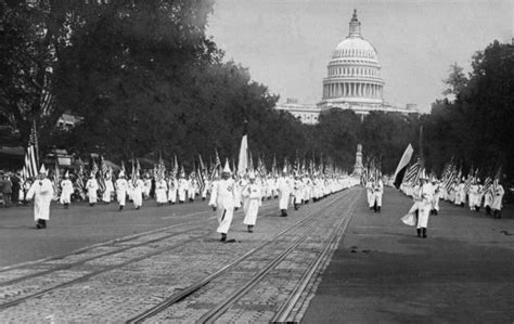 In 1925, the Ku Klux Klan marched on Washington in their largest show ...