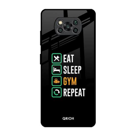 Daily Routine Poco X3 Pro Glass Back Cover - Flat 35% Off On Poco X3 ...