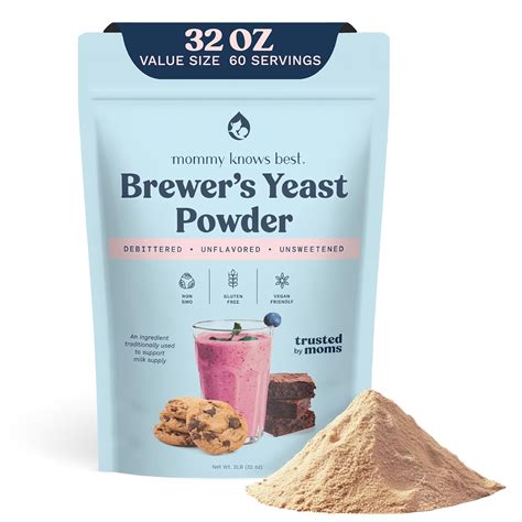 Amazon.com : Mommy Knows Best Brewers Yeast Powder for Lactation Brewer ...