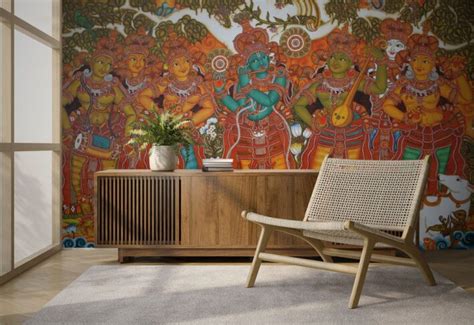 Buy Krishna Wallpaper for Wall Online India - Magic Decor