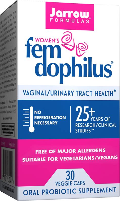 Jarrow Formulas Fem-Dophilus, Oral Probiotic, Vaginal and Urinary Tract ...
