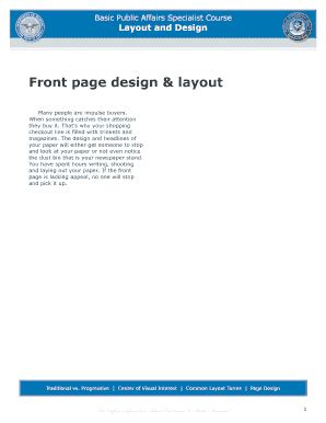 Fillable Online Layout and Design - DINFOS Blackboard Fax Email Print ...