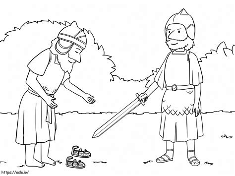 Joshua Bible coloring page