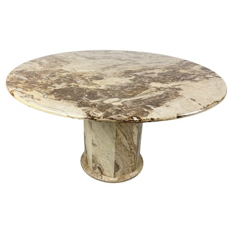 Vintage Round Marble Top Table at Maria Adkins blog