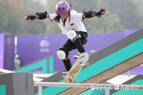 13岁少女崔宸曦成中国最年轻亚运冠军 女子滑板夺冠_新闻频道_中华网