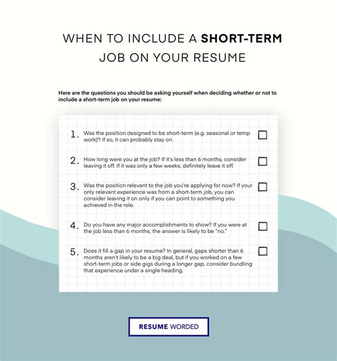 The Right Way to List Temporary Work on Your Resume