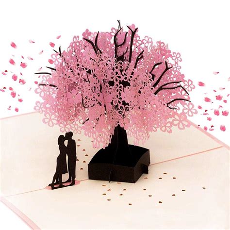 Odibess 3d Greeting Cards Pop Up Card For Cherry Blossom | Desertcart INDIA
