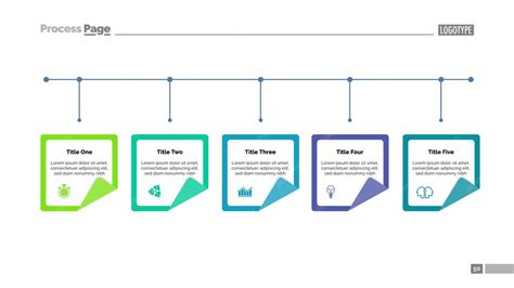 Diagrama de opções com cinco elementos | Vetor Grátis