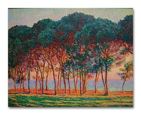 Tamatina Claud Monet Art Canvas Paintings | Under the Pines ...