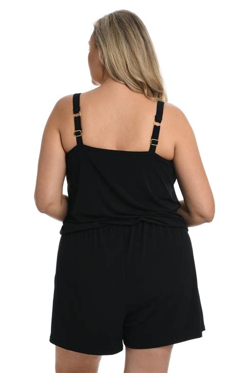 Tricot Plus Size Swim Romper Cover Up | Maxine Swimwear