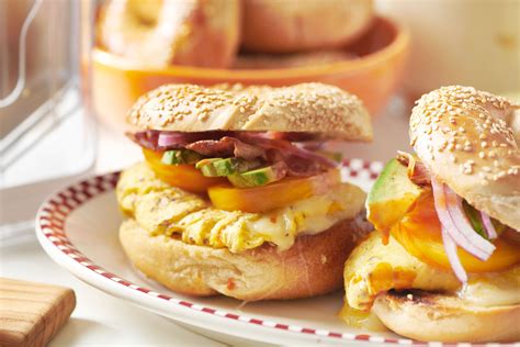Breakfast Bagel Sandwich Recipe — The Mom 100