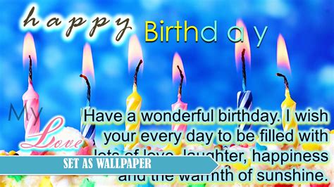 Happy Birthday Wishes Messages and Quotes my Love - App on Amazon Appstore