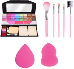 URBANMAC TYA Fashion Makeup Kit For Girls 2 Puff 5 Brush Pink 250 g ...