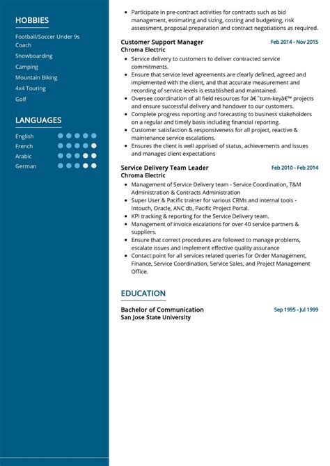 Image result for Business Development Manager CV Example