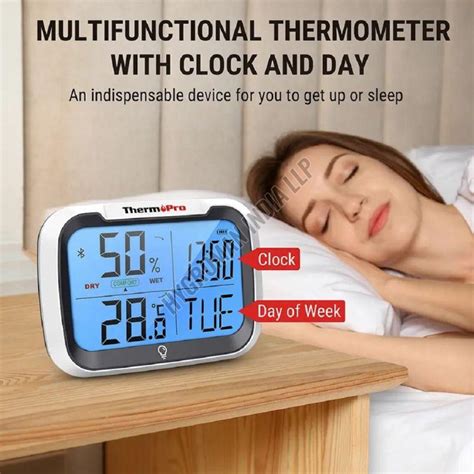 Digital Thermo Hygrometer With Bluetooth Connectivity For Mobile App ...