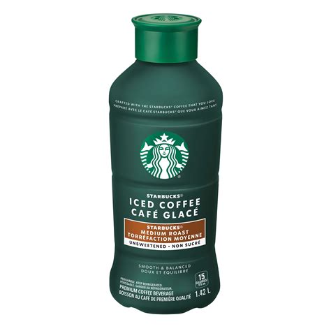 Starbucks Iced Coffee Medium Roast Unsweetened 1.42L, Bottle, 1.42L ...