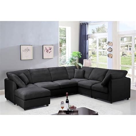 Eafurn 7 Seater Oversized Modular Sectional Sofa Deep Seat India | Ubuy
