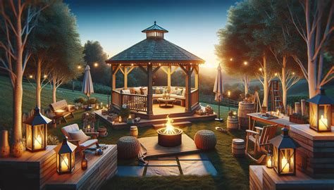 Gazebo With Fire Pit: Create A Cozy Backyard Retreat • Fun-Backyard ...