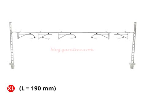 N-Train - Portico Rigido Renfe, CR-160, seis ménsulas, 190 mm, Escala N ...