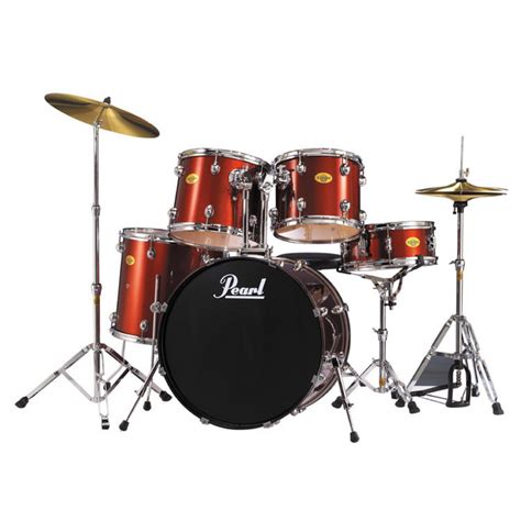 Pearl Target Acoustic Drum Kit, Wine Red - Ex Demo at Gear4music