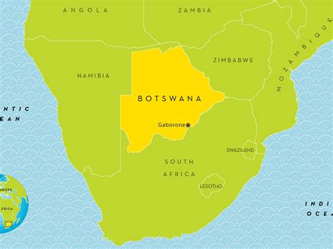 Kalahari Desert Africa Map