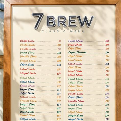 7 Brew Menu With Prices & Nutritional Guide - Jan 2026