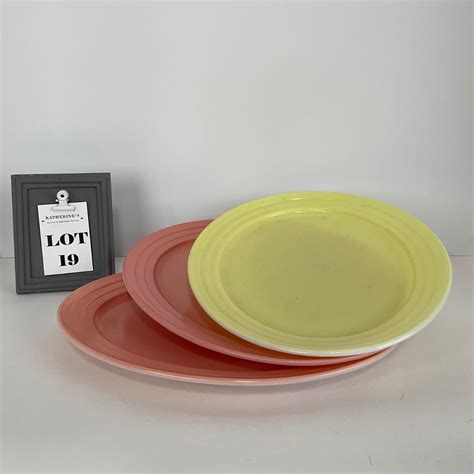 -19- DISHES | Moderntone Platonite Hazel Atlas Glass Co. Platters ...