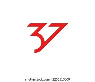 Number 37 for Icon or Logo Ready To Use Stock Vector - Illustration of ...