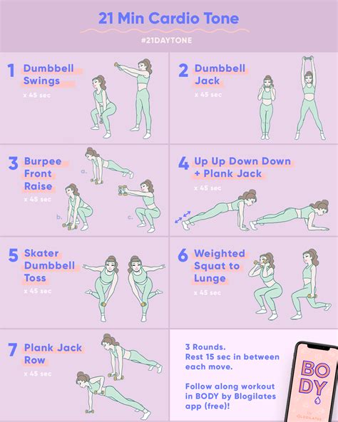 21 Minute Cardio Burn N' Tone Workout | 21 Day Tone - Blogilates