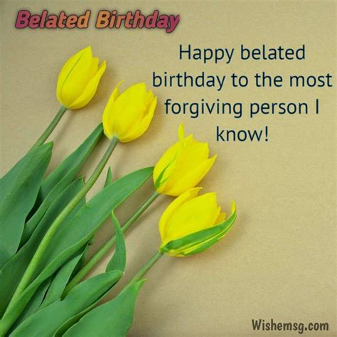 200+ Best Belated Birthday Wishes and Messages & images - Wishemsg.Com