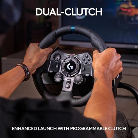Logitech G923 Racing Wheel and Pedals, TRUEFORCE Feedback, Responsive ...