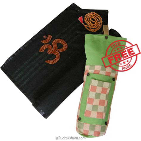 Woolen Meditation Asana Black, Healing Yoga Mat , Yoga Bags – Rudraksham