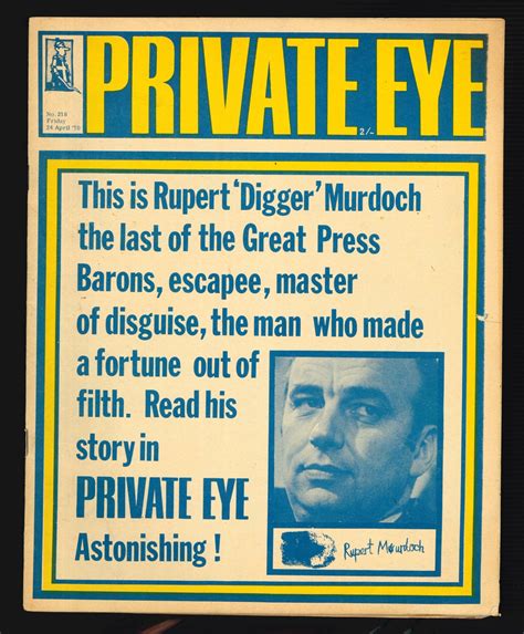 Private Eye No 218 April 24 1970 Current Affairs News Magazine Rupert ...