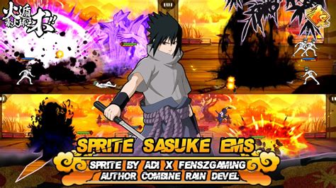 火影战记 | Naruto Senki | Sprite Sasuke EMS Combine | By Adi x FenszGaminy ...