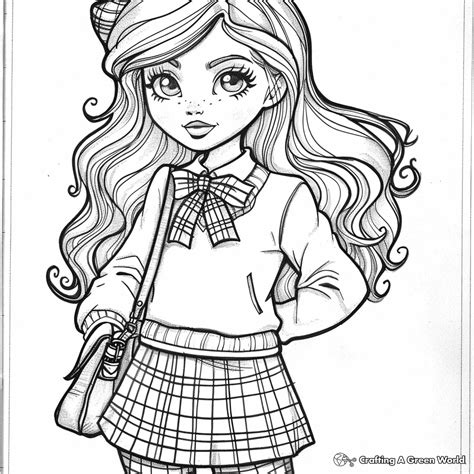 Preppy Coloring Pages - Free & Printable!