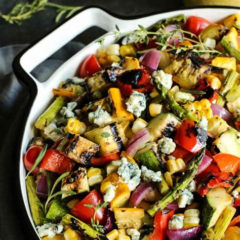 Grilled Vegetable Salad | BEST grilled vegetables! | a farmgirl's dabbles