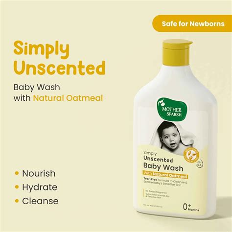Fragrance-Free Baby Wash for Newborns | Simply Unscented | Mother Sparsh