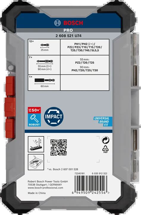 PRO Impact Screwdriver Bit Set - Bosch Professional