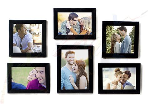 Art Street - Classy group Memory Wall photo frame - Set of 6 individual ...