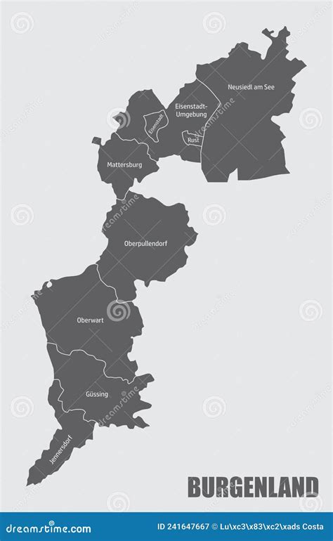 Map Of Burgenland Austria